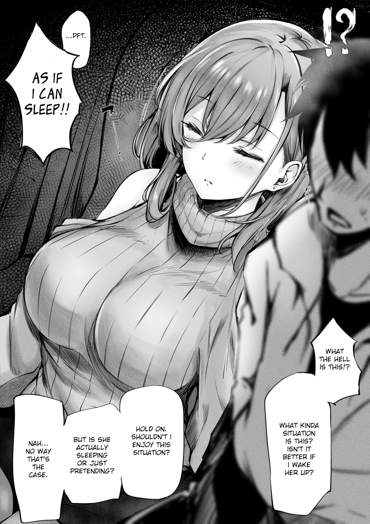 Hentai Manga Comic-The Lady Next To Me Was Too Lewd I Masturbated And She Secretly Helped Me Out-Read-6